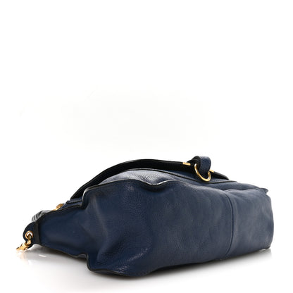 Chloe Calfskin Medium Marcie Satchel Royal Navy 4 of 11