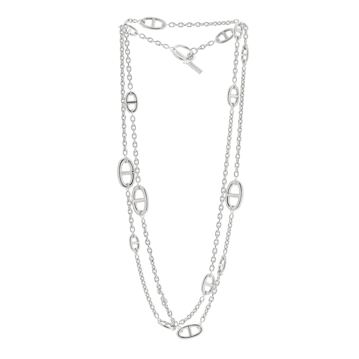 Hermes Sterling Silver Farandole Necklace 120 2 of 5