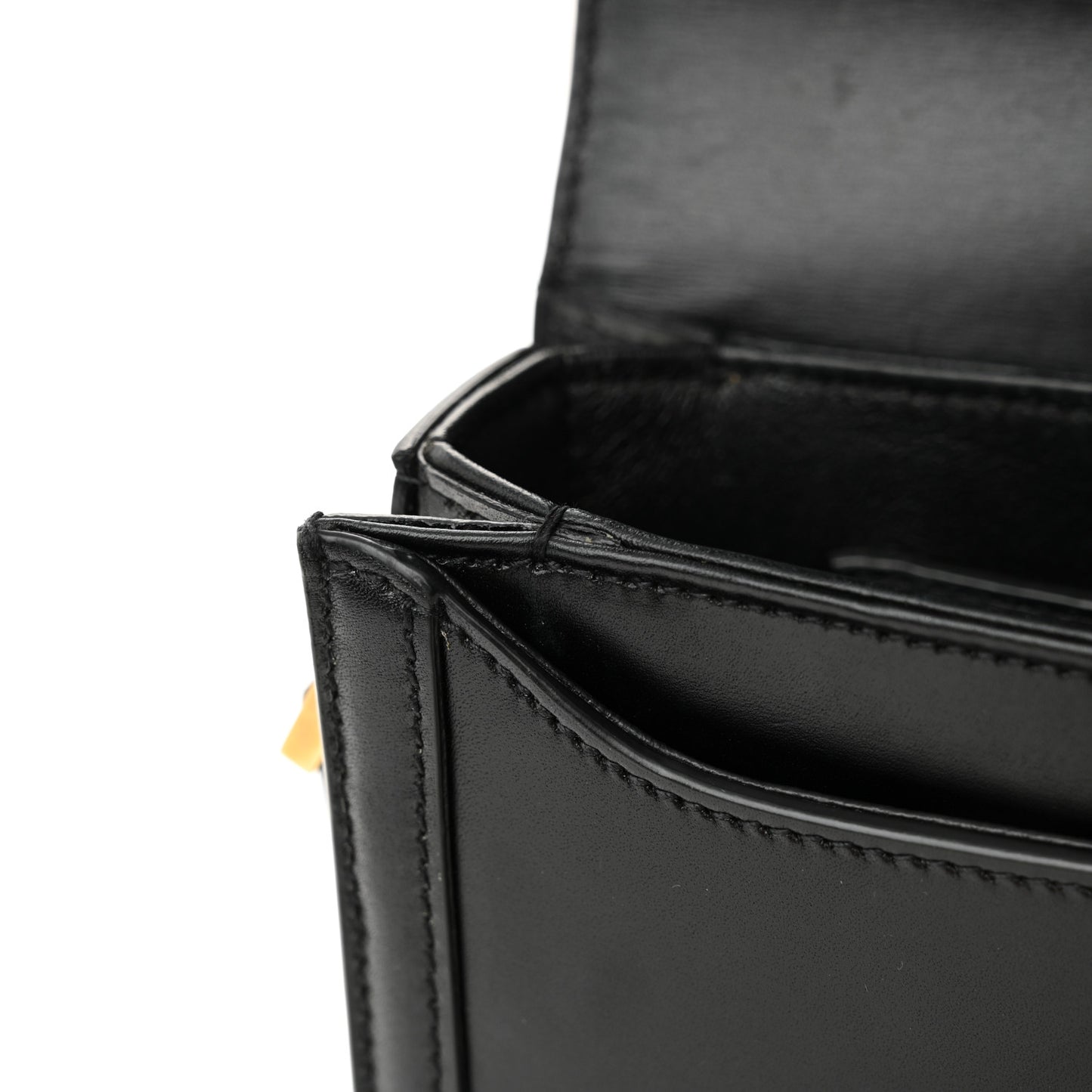 Smooth Calfskin Small Solferino Satchel Black