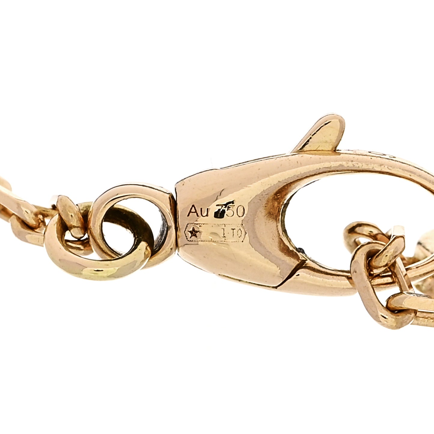 18K Yellow Gold Interlocking G Chain Bracelet