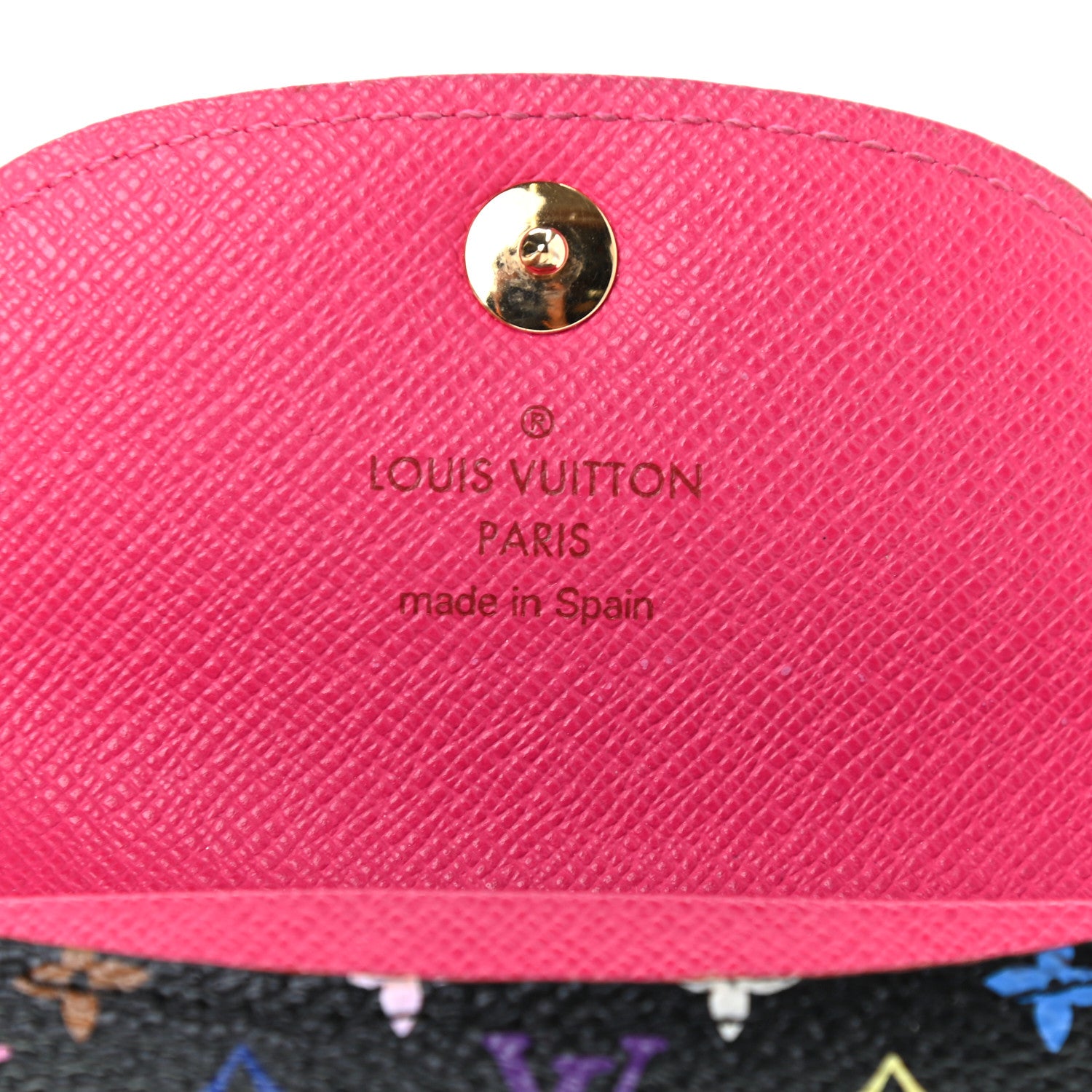 Louis Vuitton Monogram Multicolor Business Card Holder Black Grenade 8 of 10