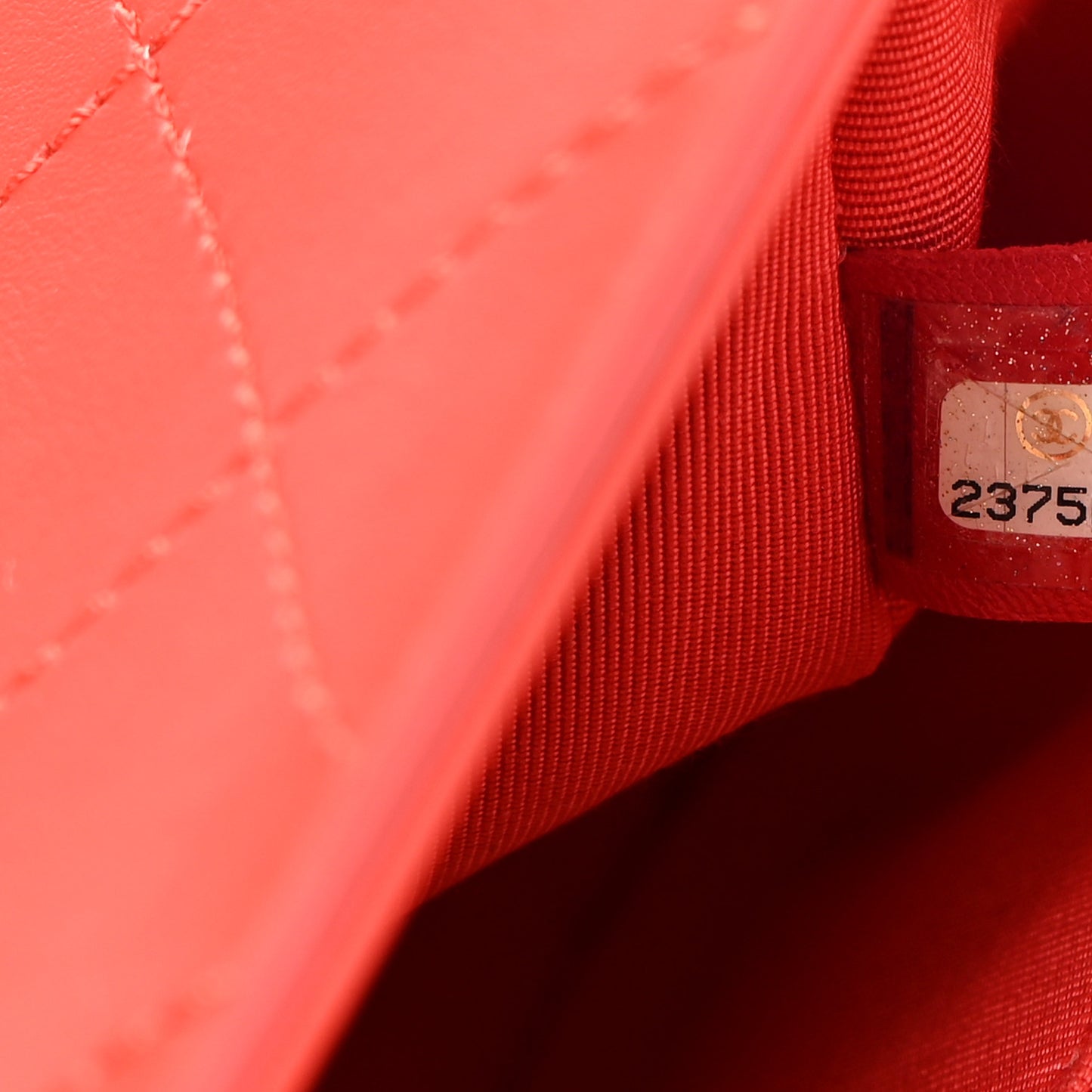 Calfskin Stitched Small Ring My Bag Flap Crossbody Red