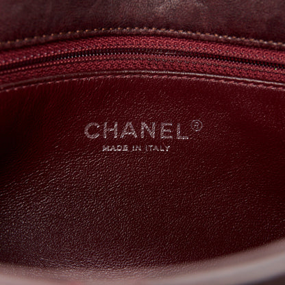 Chanel Washed Lambskin Studded Metal Beauty Flap Burgundy 6 of 11