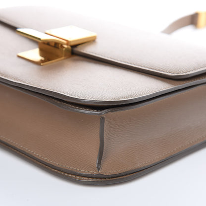 Celine Liege Calfskin Medium Classic Box Flap Bag Taupe 9 of 14