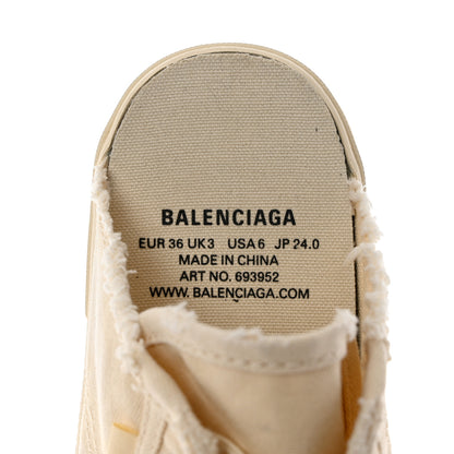 Balenciaga Canvas Womens Paris Sneaker Mules 36 White 6 of 8