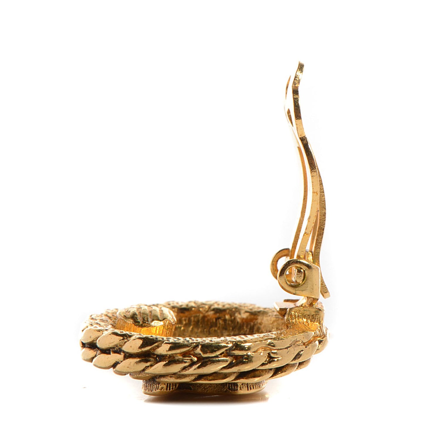 CC Clip On Earrings Gold