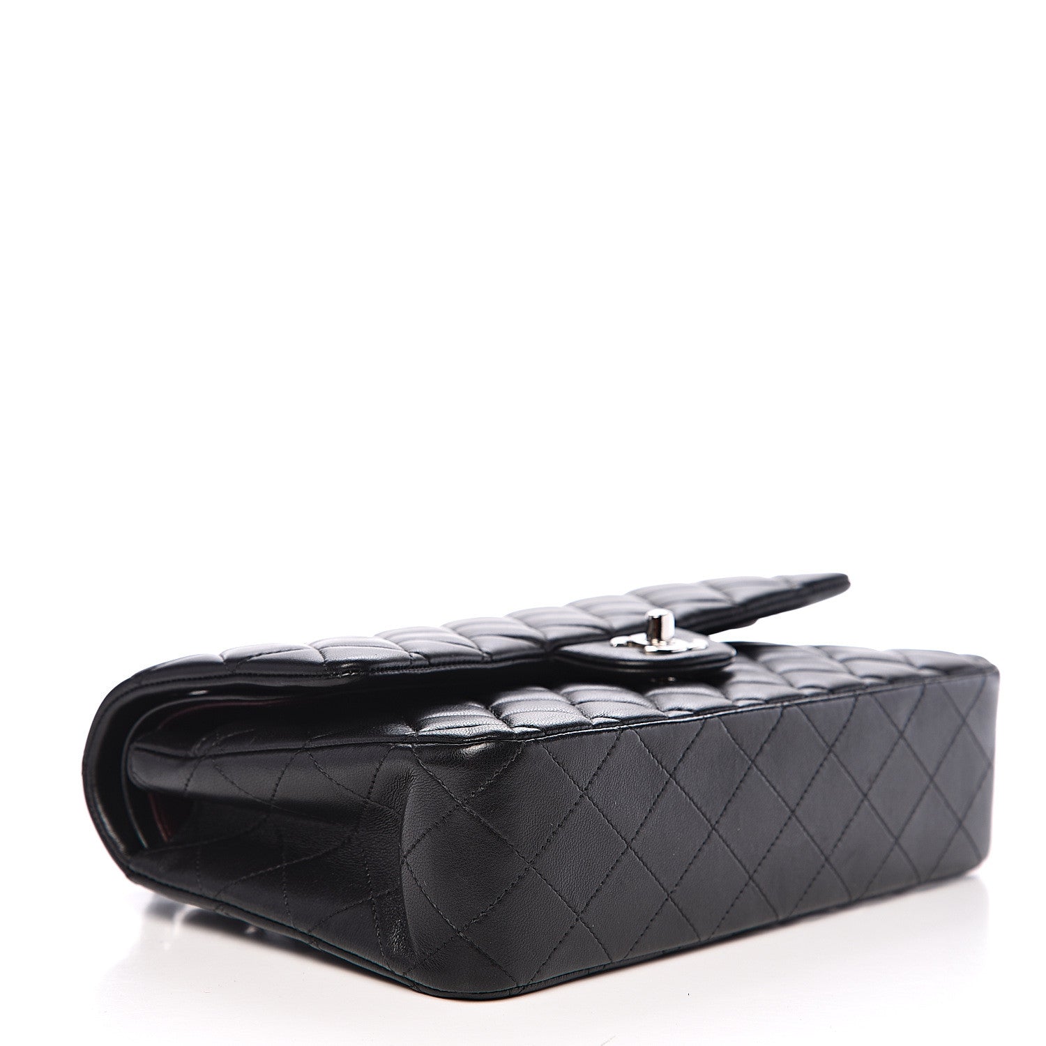 Chanel Lambskin Quilted Medium Double Flap Black 3 of 15