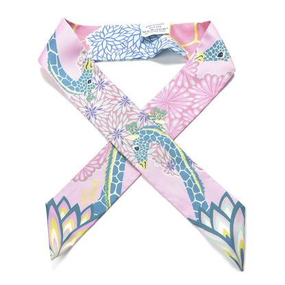 Hermes Silk The Three Graces Twilly Rose Bonbon Canard 1 of 3