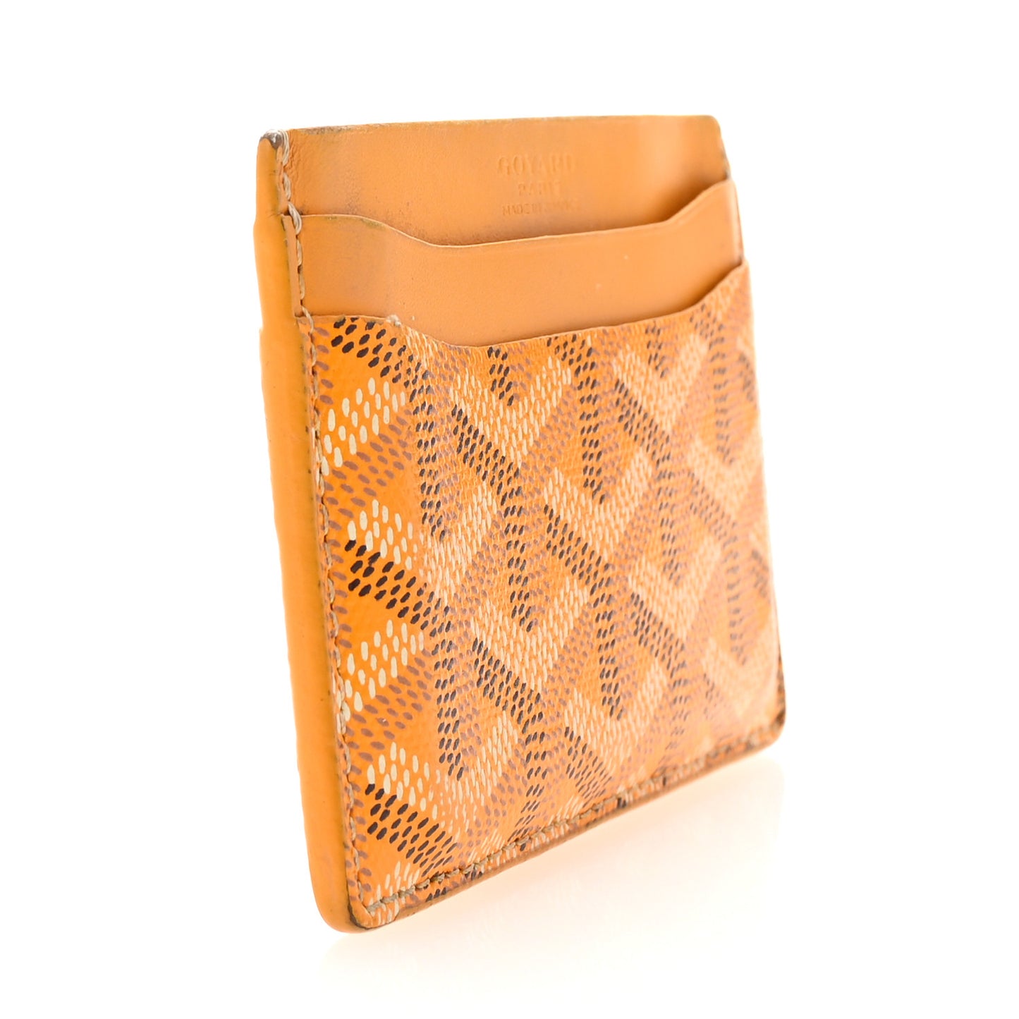 Goyardine Saint Sulpice Card Holder Yellow