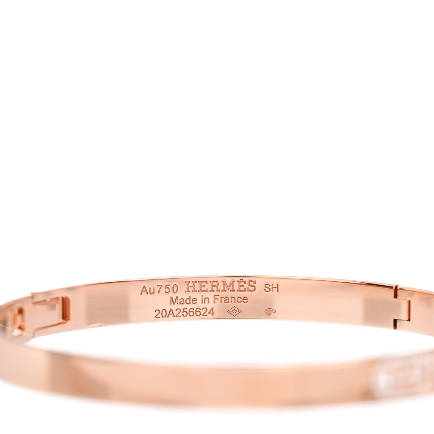 18K Rose Gold Diamond PM H D'Ancre Bracelet SH