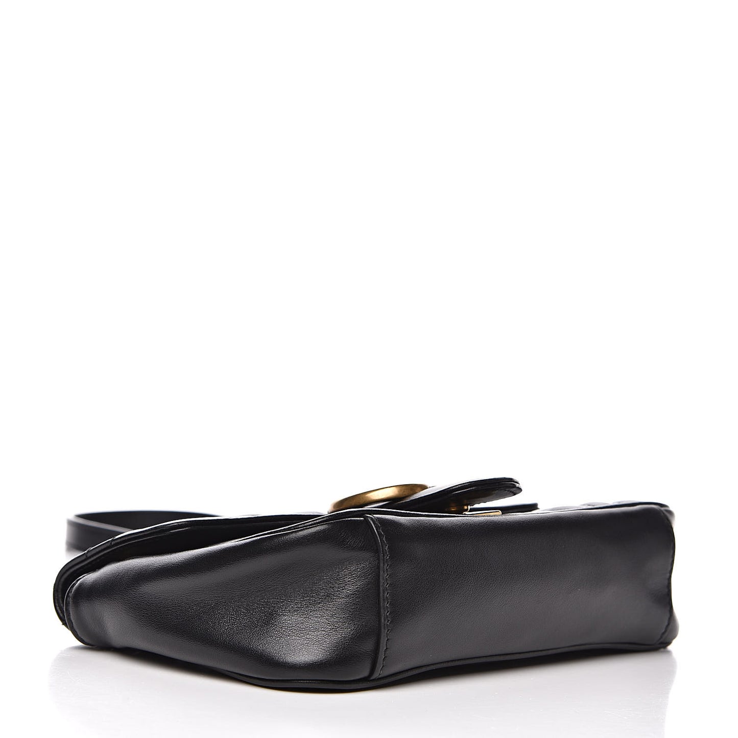 Calfskin Matelasse Mini GG Marmont Shoulder Bag Black