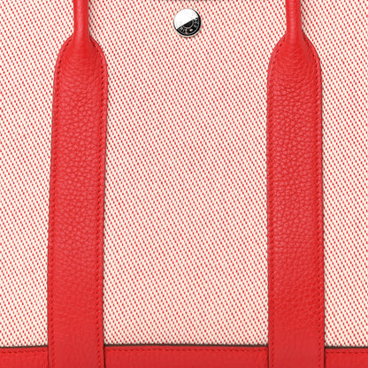 Hermes Twill H Negonda Garden Party 30 TPM Tote Rouge Casaque 8 of 10