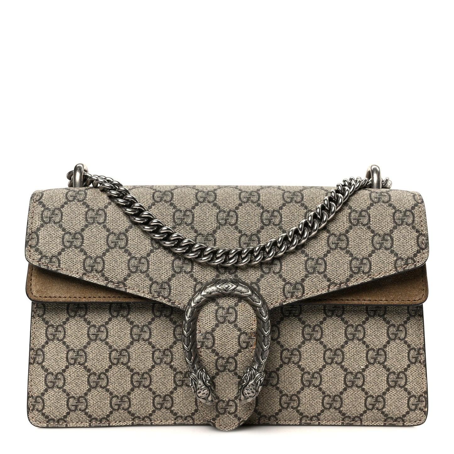GG Supreme Monogram Small Dionysus Shoulder Bag Taupe