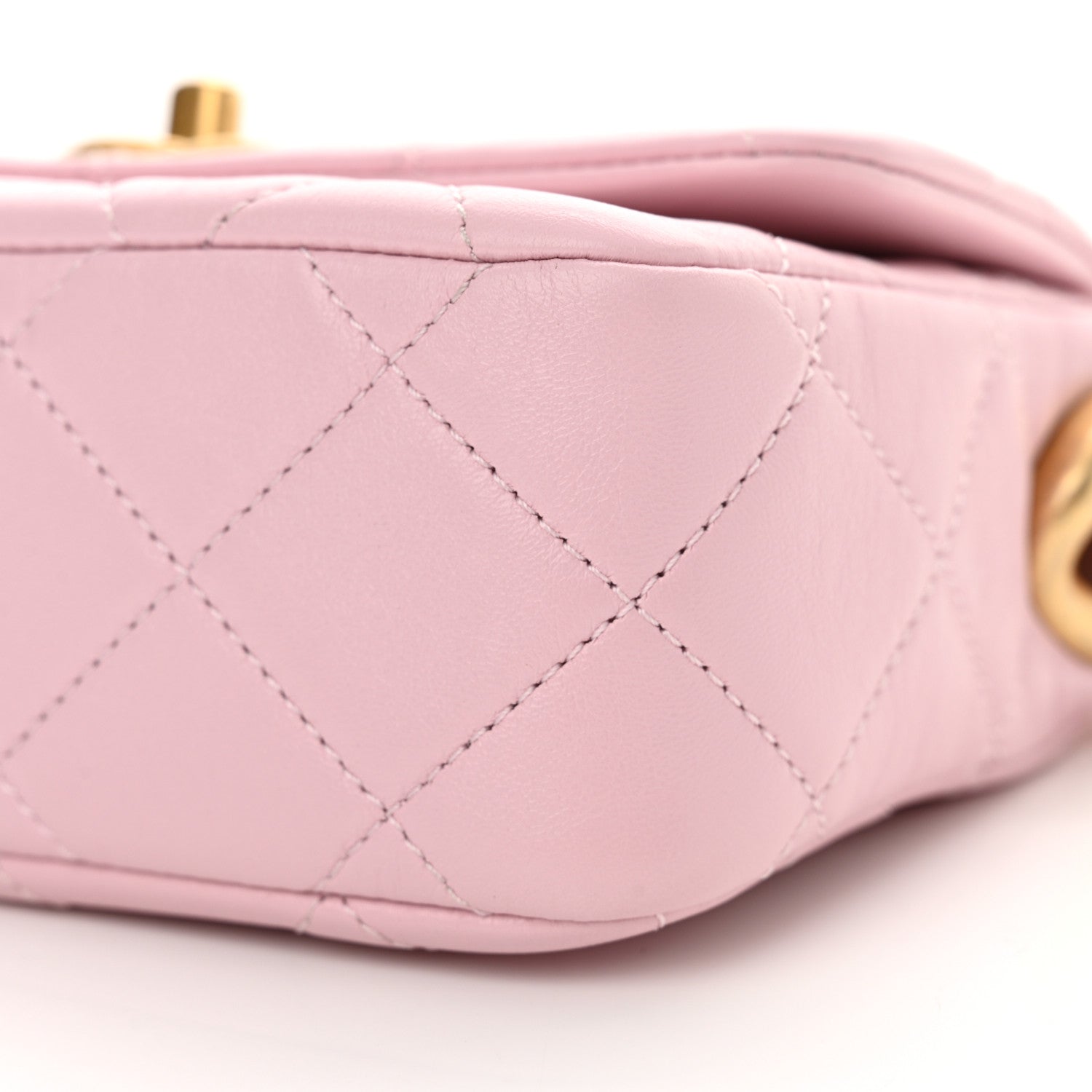 Chanel Lambskin Quilted Mini Flap Light Pink 10 of 11