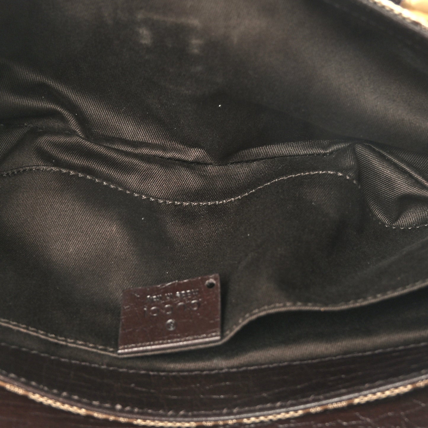 Monogram Horsebit Clutch Dark Brown