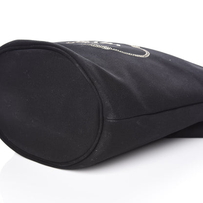 Prada Canapa Small Shopping Tote Black 10 of 10