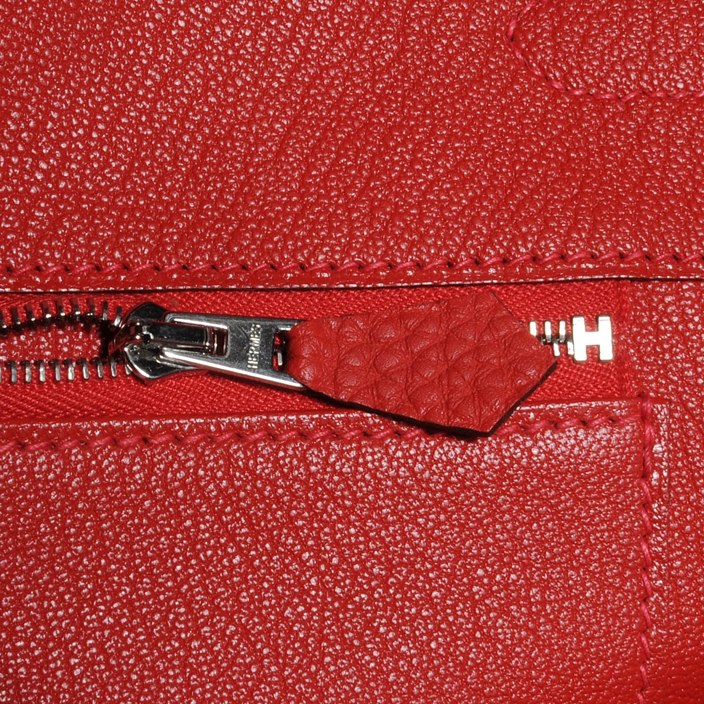 Hermes Togo Birkin 35 Rouge Casaque 9 of 10