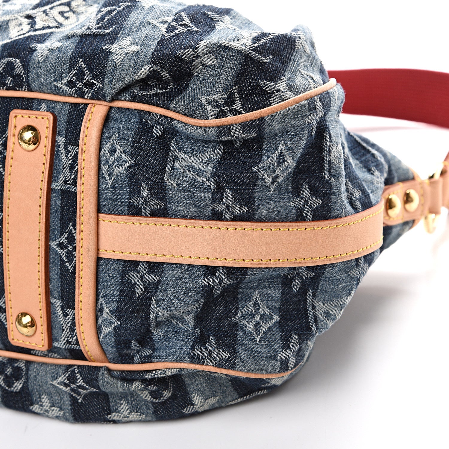 Louis Vuitton Denim Raye Porte Epaule MM 9 of 12