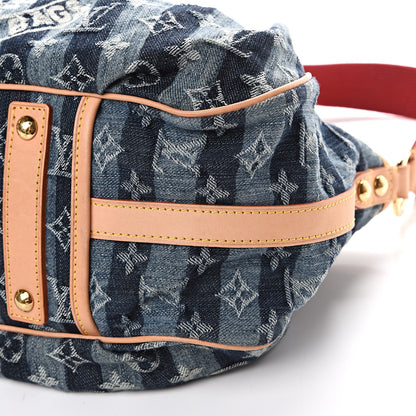 Louis Vuitton Denim Raye Porte Epaule MM 9 of 12