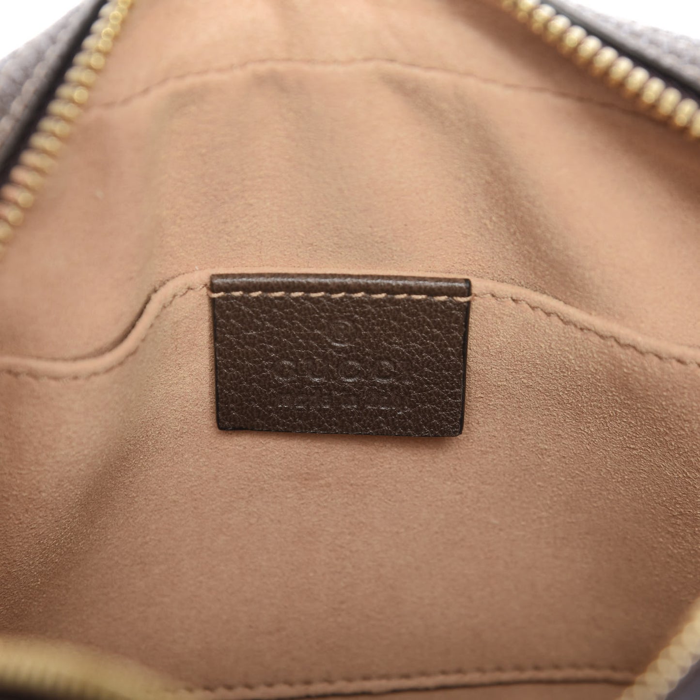 GG Supreme Monogram Web Small Ophidia Belt Bag 75 30 Dark Brown