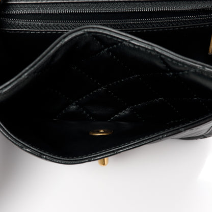 Chanel Shiny Lambskin Quilted Mini Maxi CC Flap Black 7 of 13