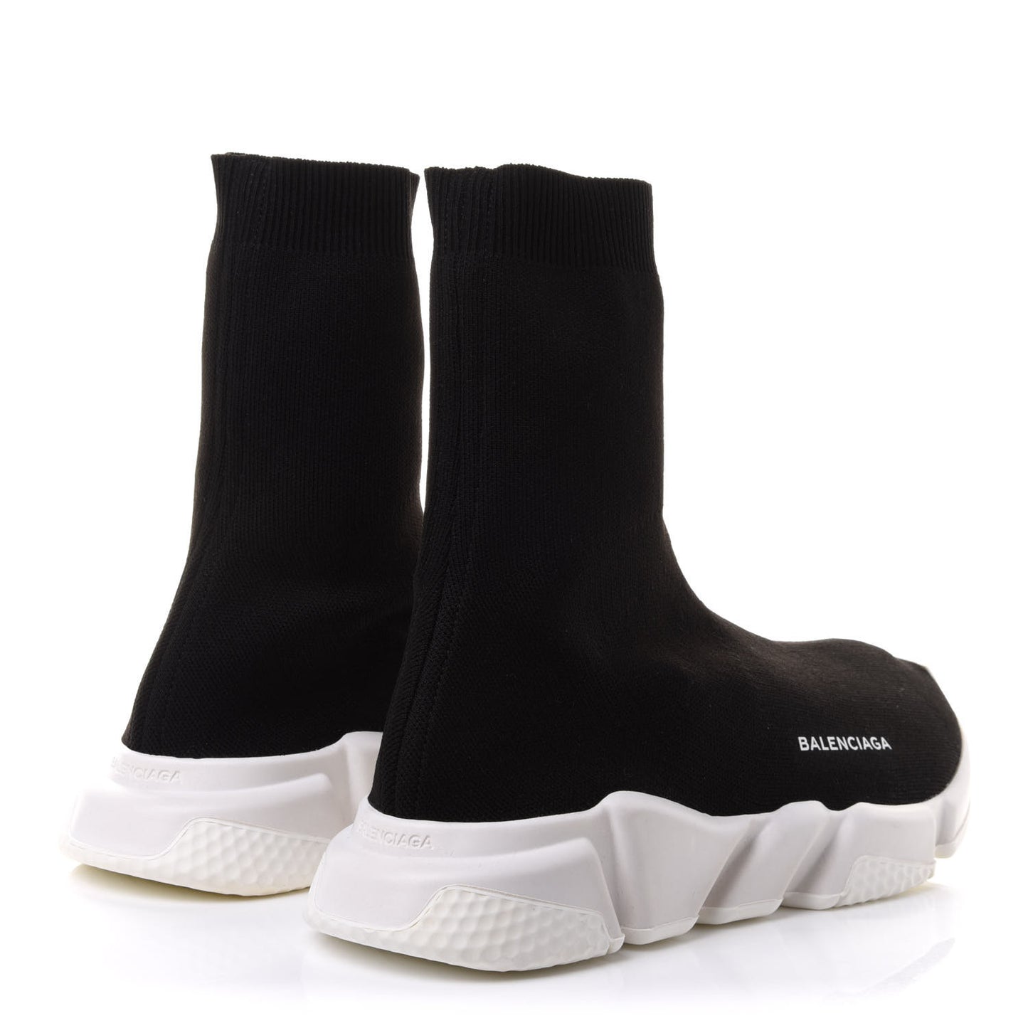 Neoprene Knit Mens Speed Sock Sneakers 41 Black White