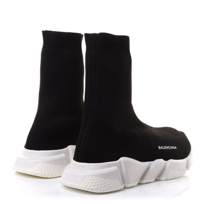 Balenciaga Neoprene Knit Mens Speed Sock Sneakers 41 Black White 4 of 8