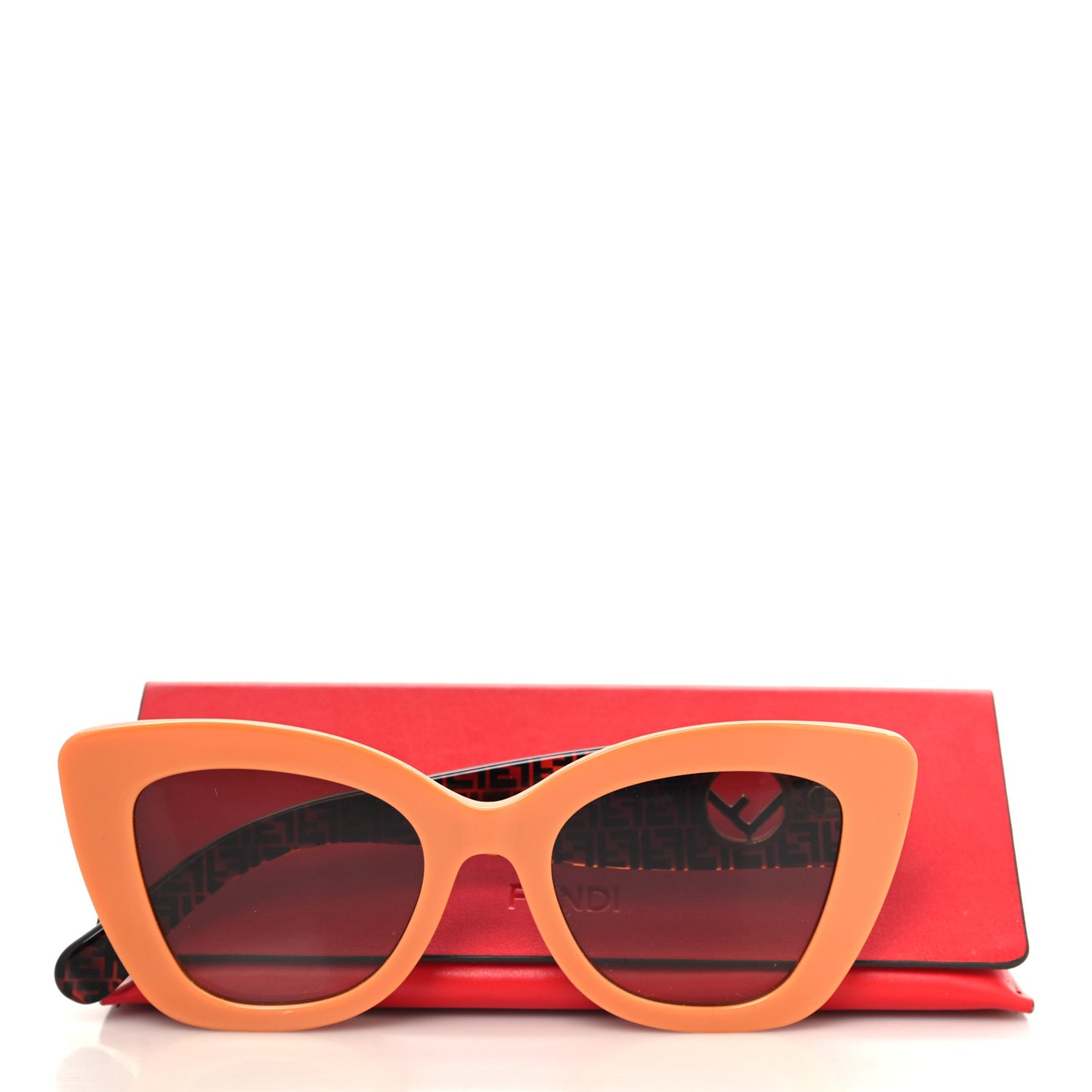 Acetate F is Fendi FF 51mm Cat Eye Sunglasses 0327/S Tortoise Orange