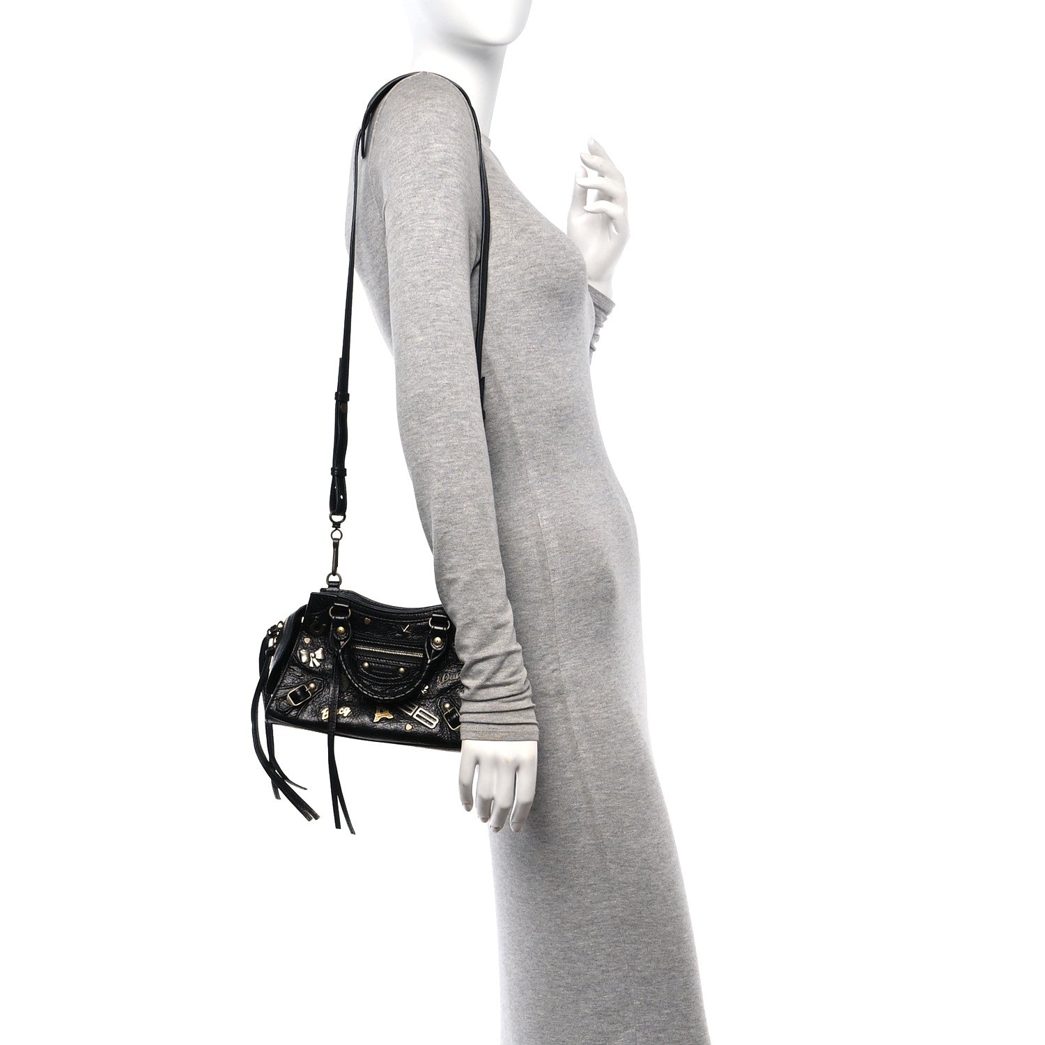 Balenciaga Agneau Neo Classic Hardware Pins Mini City Black 2 of 12
