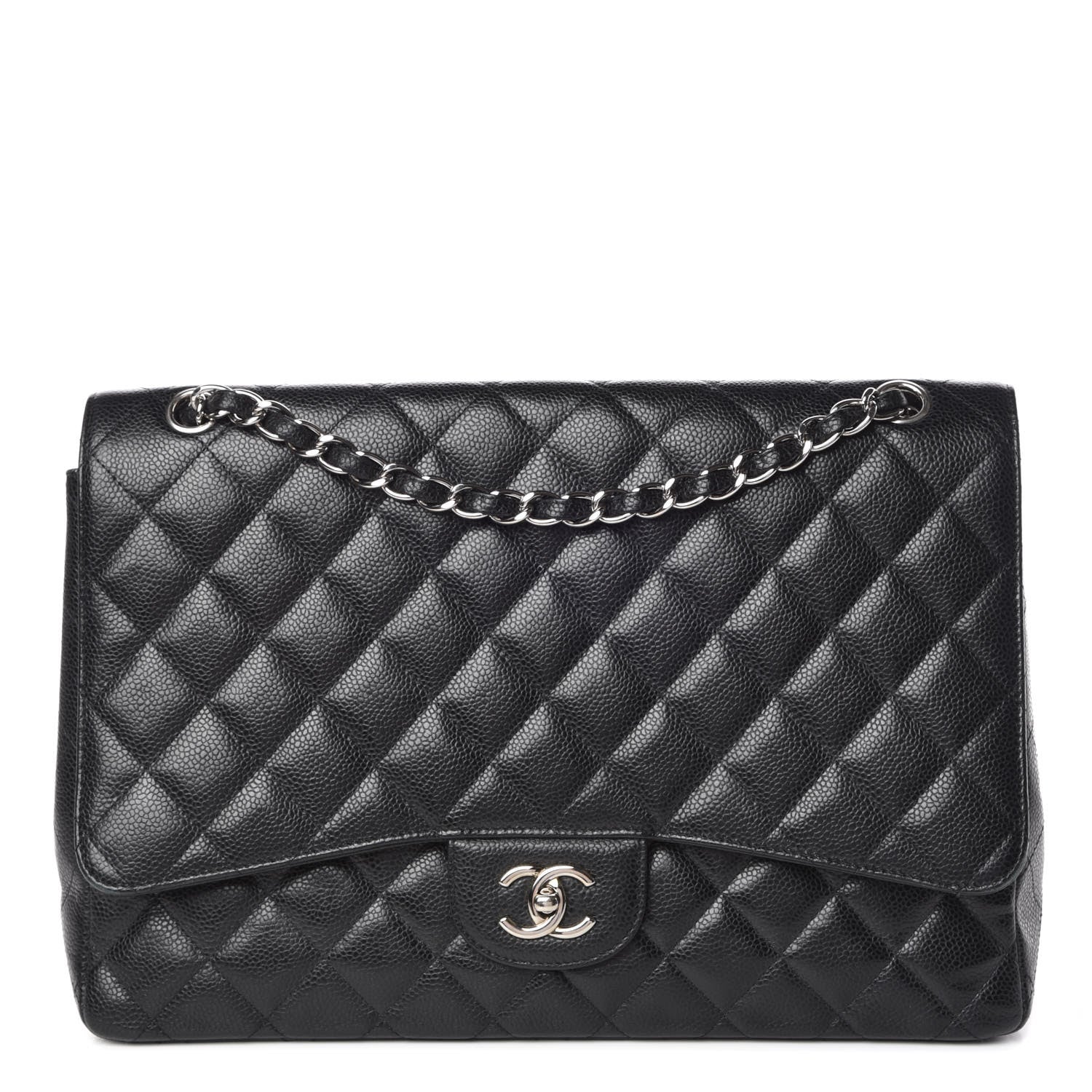Chanel Caviar Quilted Maxi Single Flap Black 1 of 11