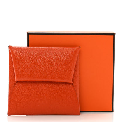 Hermes Chevre Mysore Bastia Coin Purse Feu 7 of 7