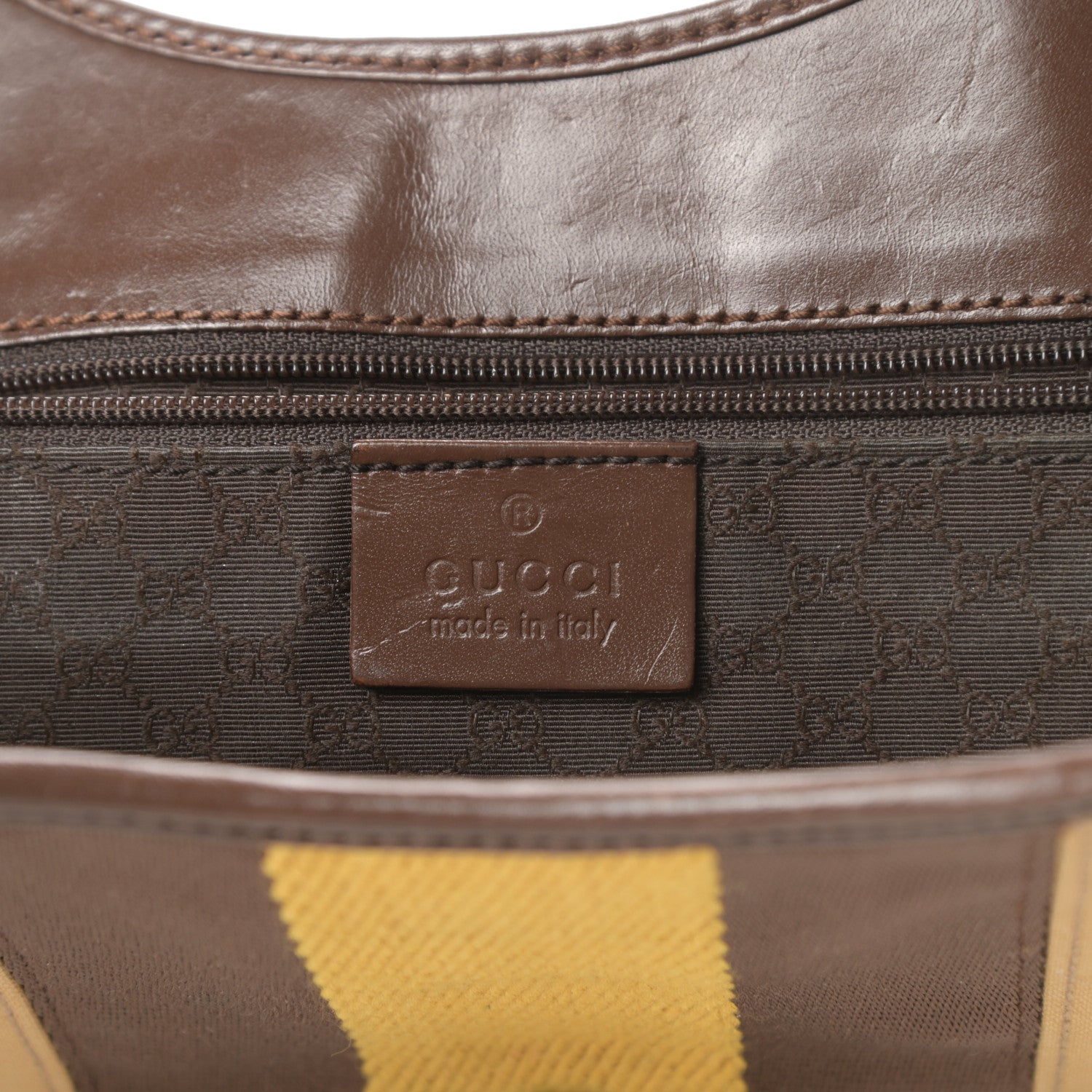 Gucci Canvas Web Small Jackie O Hobo Brown 6 of 20