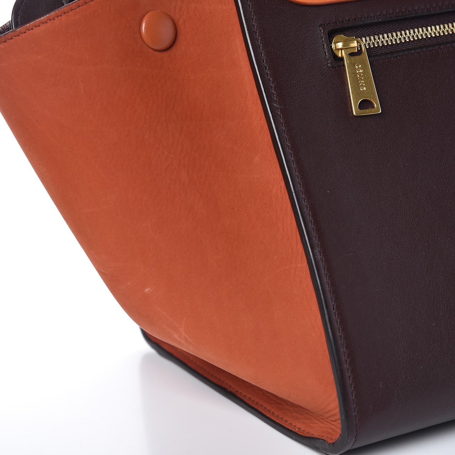 Celine Smooth Calfskin Nubuck Small Tri-Color Trapeze 9 of 16