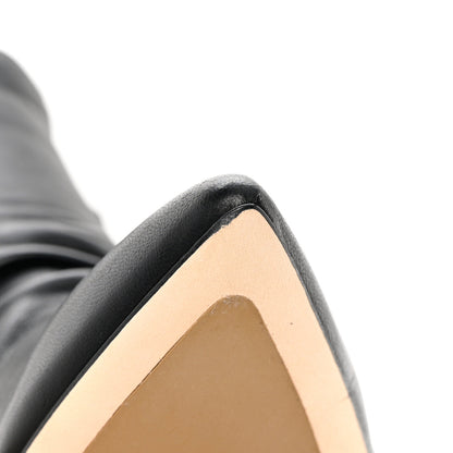 Jimmy Choo Calfskin Dayton 65 Boots 37.5 Black 9 of 11