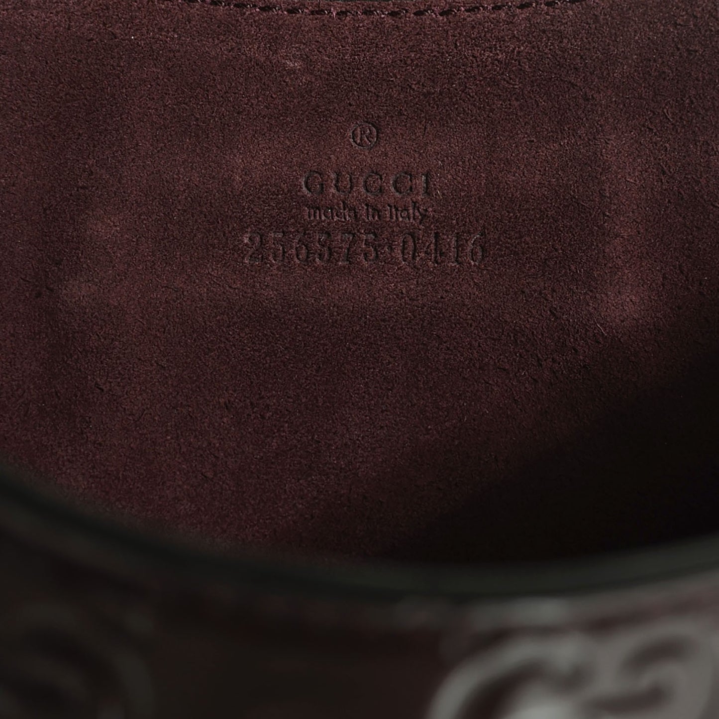 Shiny Guccissima iPad Case Burgundy