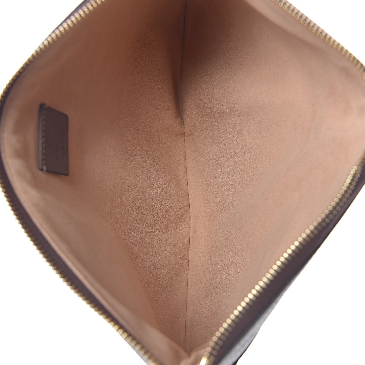 GG Supreme Monogram Large Ophidia Pouch Clutch Brown