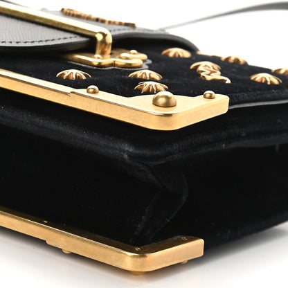 Prada Velvet Cahier Astrology Bag Black 6 of 8