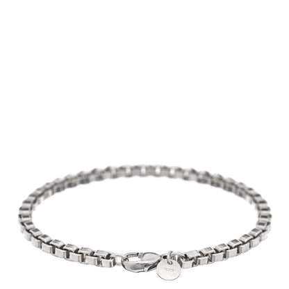 Tiffany Sterling Silver 4mm Venetian Link Bracelet 2 of 3