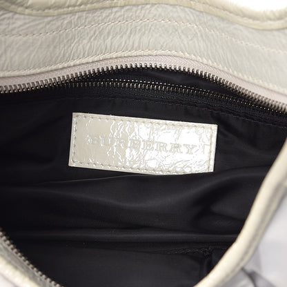 Burberry Beat Check Small Brooklyn Hobo Grey 6 of 15