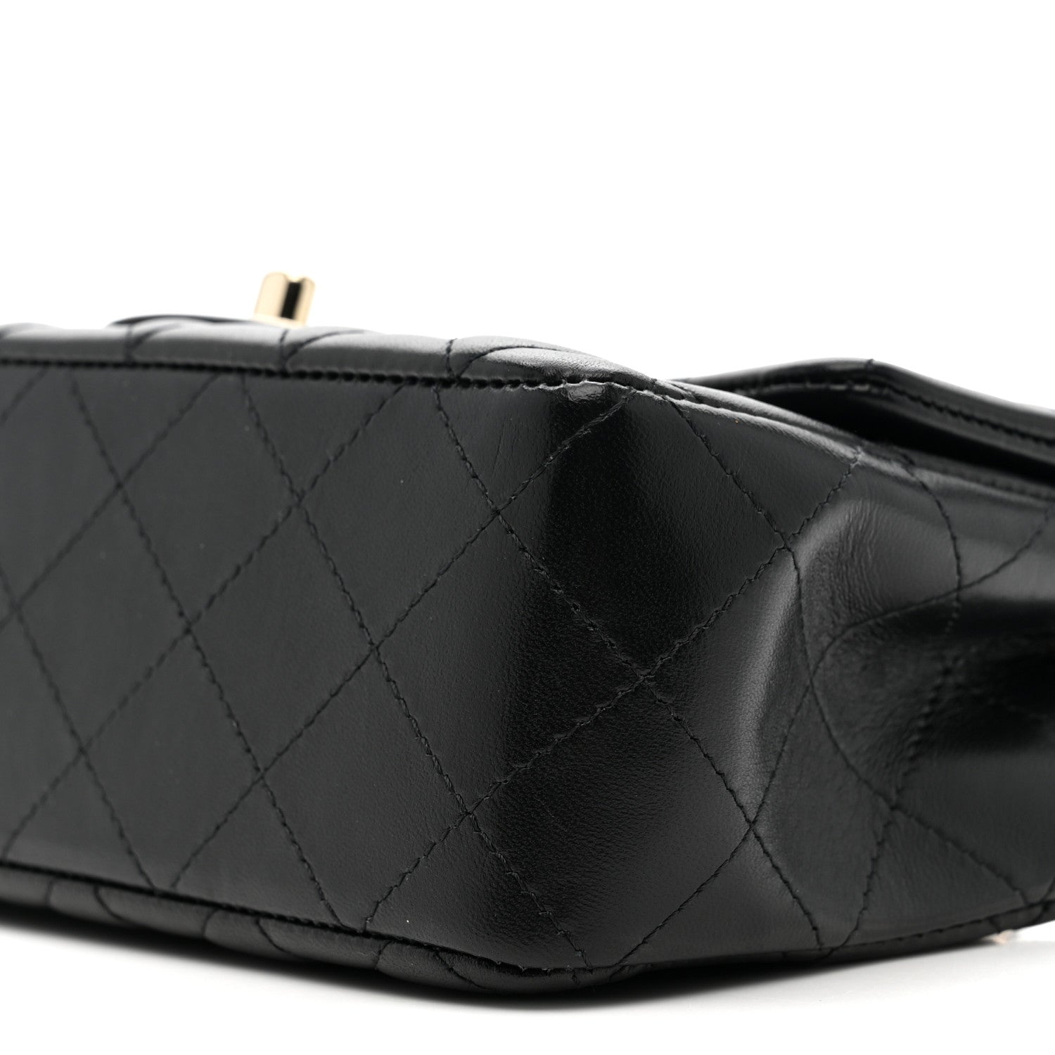 Chanel Lambskin Quilted Mini Rectangular Flap Black 7 of 11