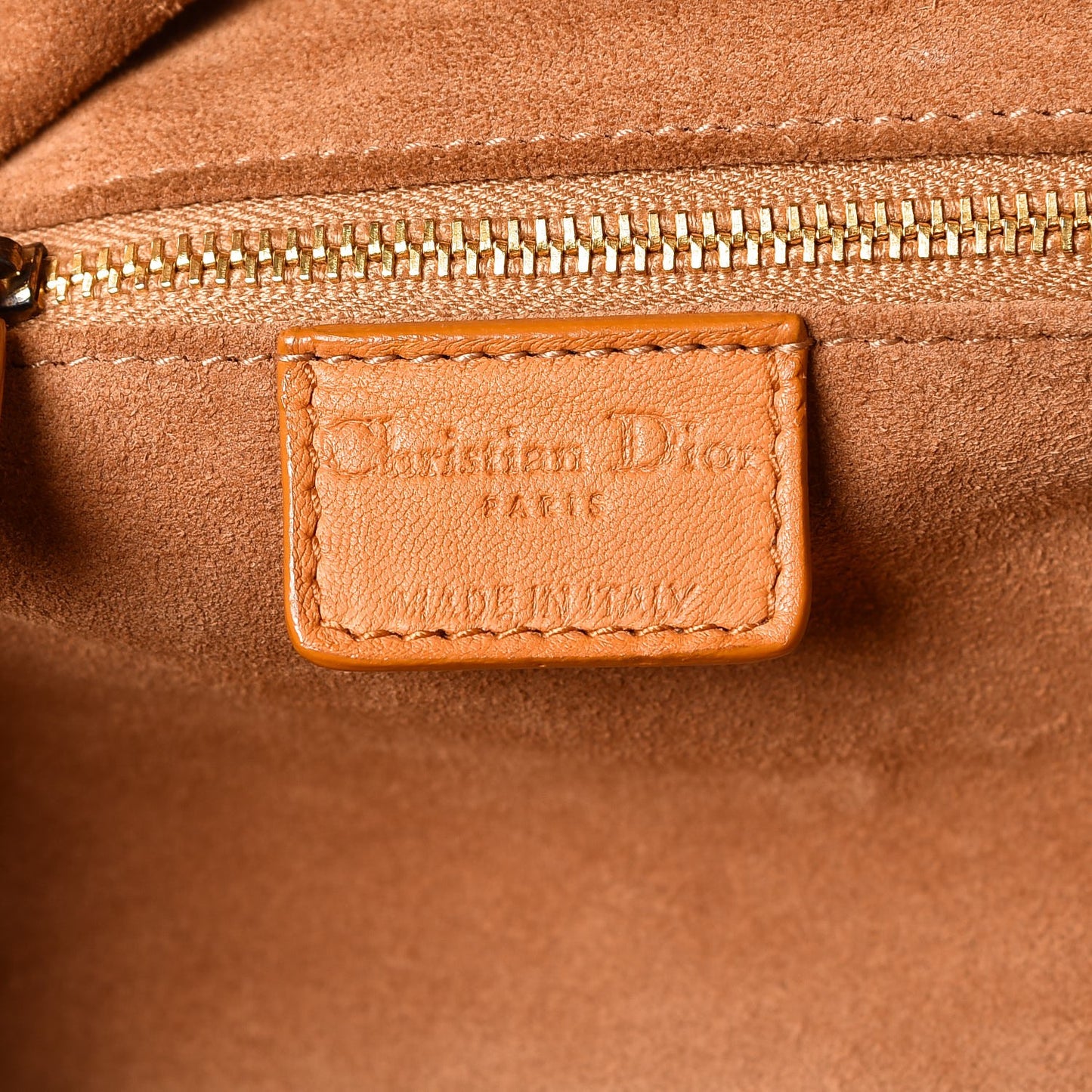 Lambskin Cannage Soft Lady Dior Shopping Tote Orange