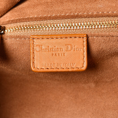 Christian Dior Lambskin Cannage Soft Lady Dior Shopping Tote Orange 6 of 20