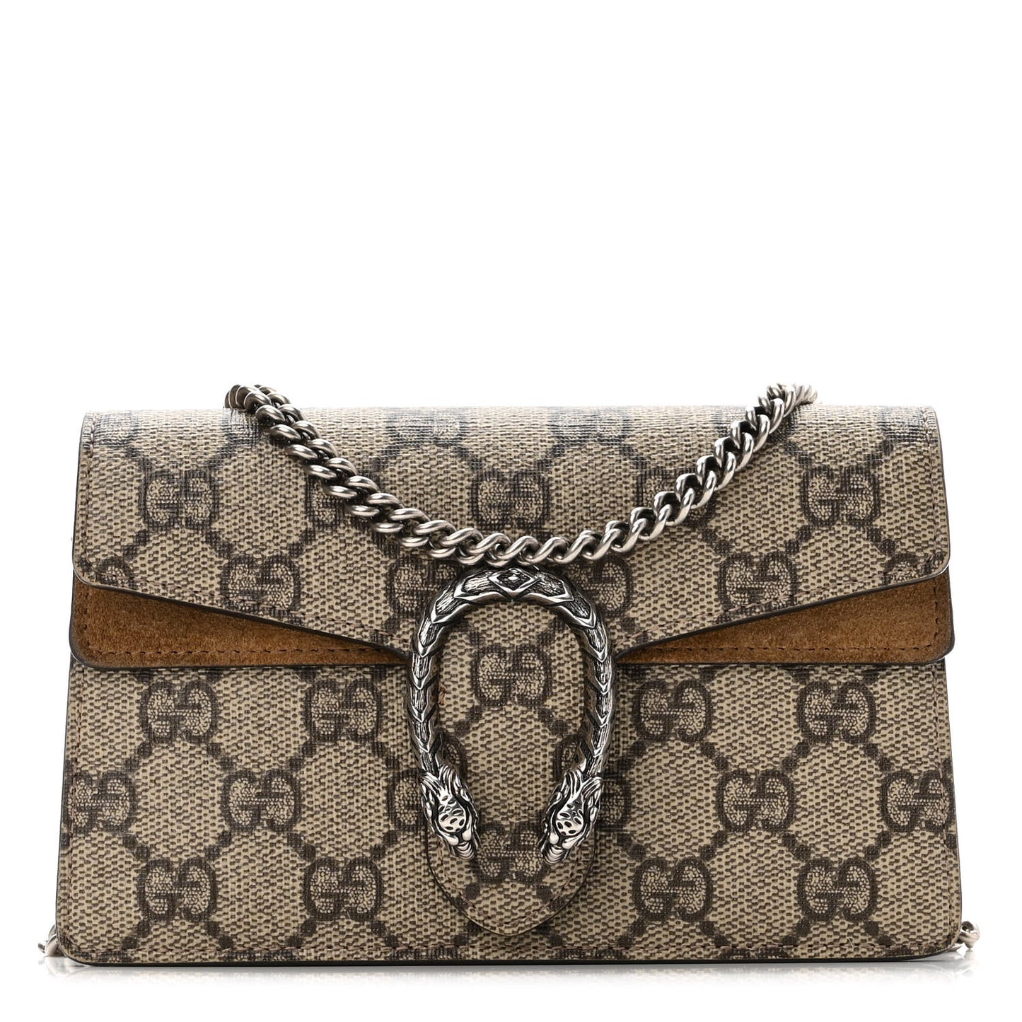 GG Supreme Monogram Super Mini Dionysus Shoulder Bag Taupe
