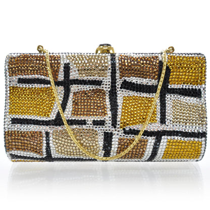Judith Leiber Swarovski Crystal Minaudiere Clutch Multicolor 1 of 9