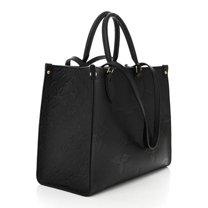 Louis Vuitton Empreinte Monogram Giant OnTheGo MM Black 3 of 10