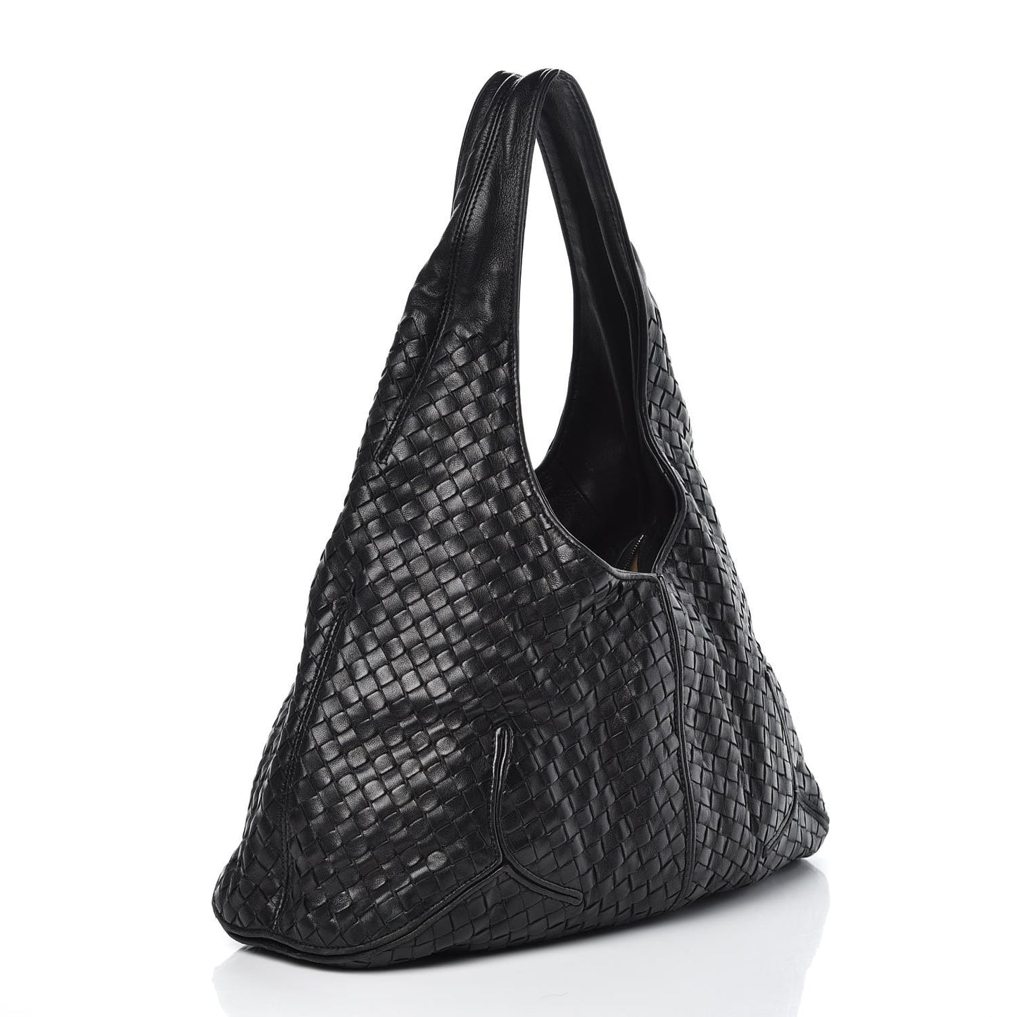 Nappa Intrecciato Ball Hobo Black