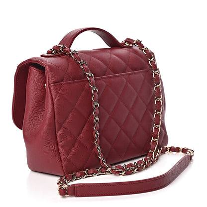 Chanel Caviar Quilted Medium Business Affinity Flap Burgundy 3 of 10