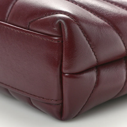 Saint Laurent Calfskin Y Quilted Monogram Toy Loulou Monogram Crossbody Bag Rouge Legion 11 of 12