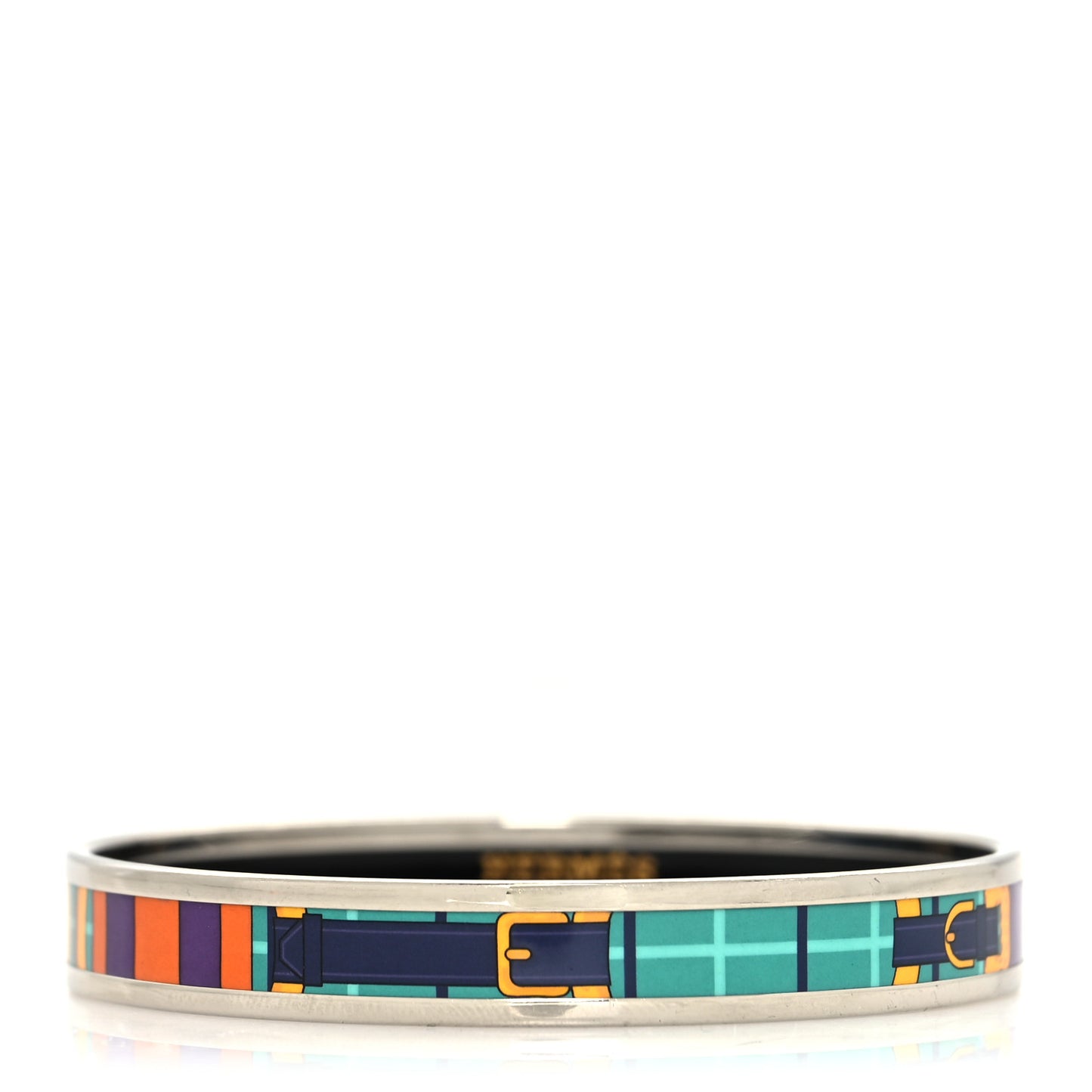 Enamel Printed Narrow Sellier Bracelet 65