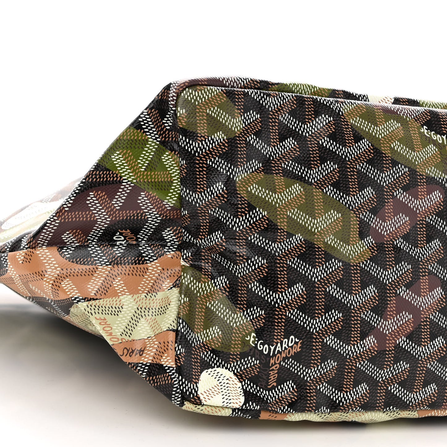 Goyardine Saint Louis Lettres Camouflage PM Black Green